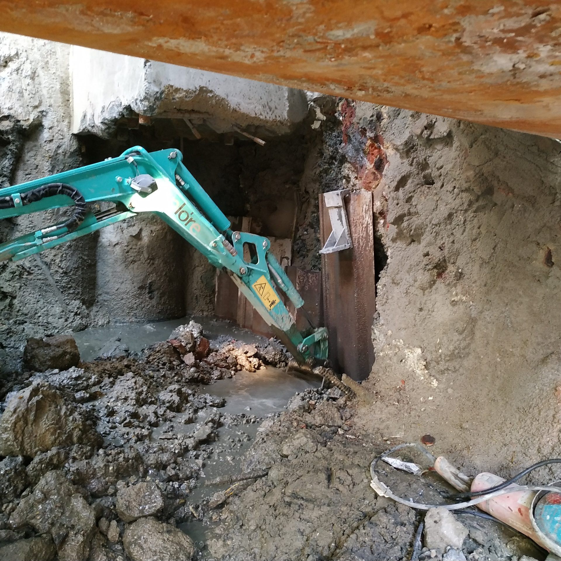Actuación en excavación de pozo 